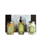 La Sultane de Saba Coffret Green Tea | Zestaw o zapachu zielonej herbaty peeling do ciała 100ml, Masło shea 100ml, Olejek kosmetyczny 50ml + kosmetyczka