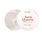 Petitfee Aura Quartz Hydrogel Eye Mask Pure Opal | Hydrożelowe płatki pod oczy z brokatem 40 szt
