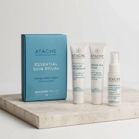 Atache Essentielle Skin Ritual | Zestaw mini kosmetyków z maską Green Tea do pielęgnacji twarzy