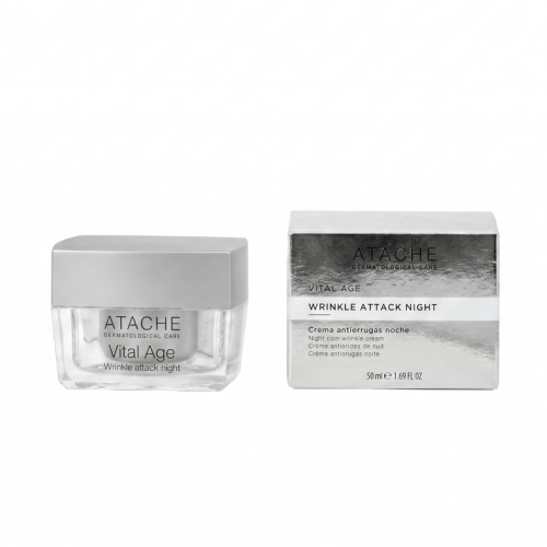 Ночной крем для лица Atache Vital Age Wrinkle Attack Night Cream против морщин, 50 мл
