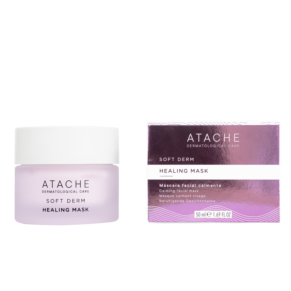 Маска для лица Atache Soft Derm Healing Mask успокаивающая, для сухой и чувствительной кожи с куперозом, 50 мл